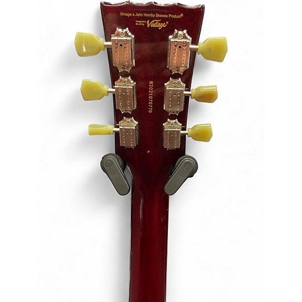 Used Vintage v100 red Solid Body Electric Guitar