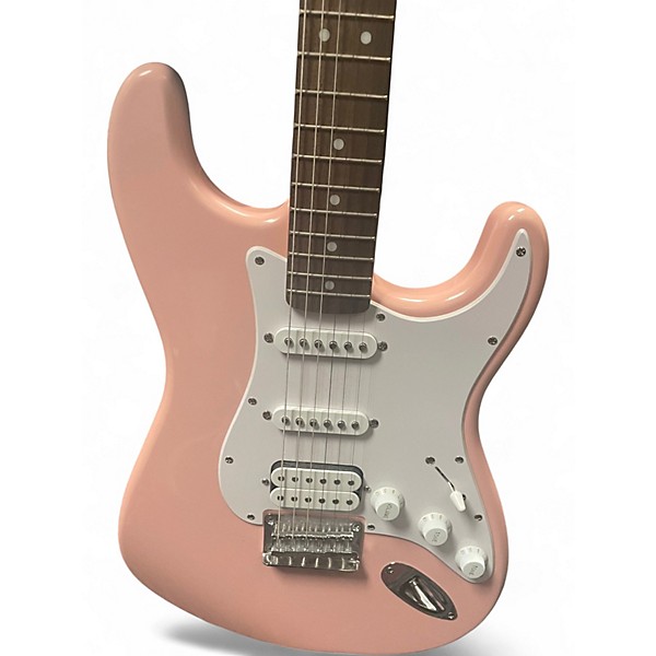 Used Squier sonic stratocaster Shell Pink Solid Body Electric Guitar