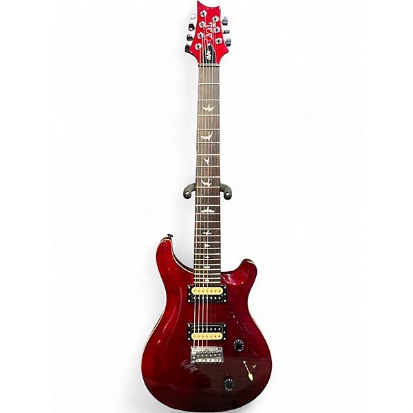 Used PRS SVN SE Crimson Red Trans Solid Body Electric Guitar