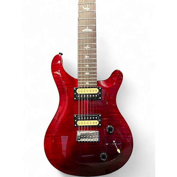 Used PRS SVN SE Crimson Red Trans Solid Body Electric Guitar
