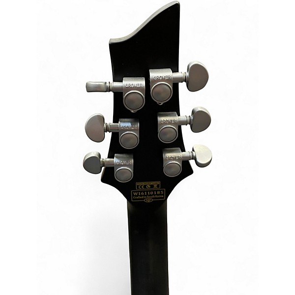 Used Schecter Guitar Research C1 Platinum Trans Black Solid Body Electric Guitar