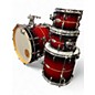 Used Pearl 4 Piece Professional Series Maple Redburst Stripe Drum Kit