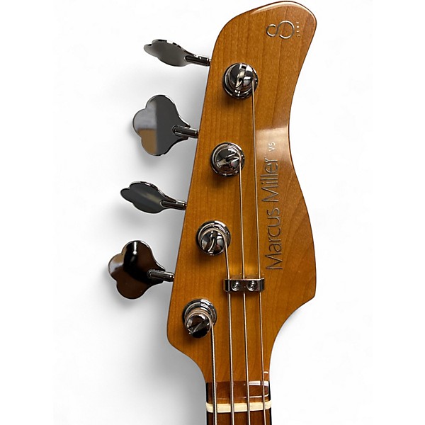 Used Sire MARCUS MILLER V5 CHAMPAGNE GOLD METALLIC Electric Bass Guitar