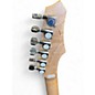 Used Davison Full Size Left Handed Trans Blue Solid Body Electric Guitar