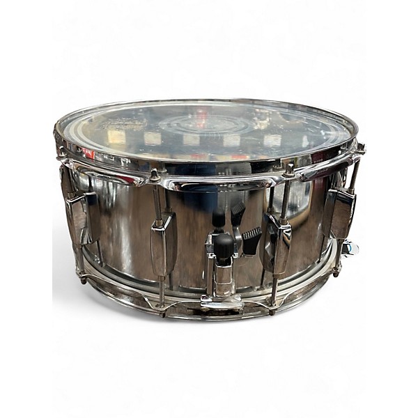 Used Rogers 14in Steel Shell Snare Chrome Drum