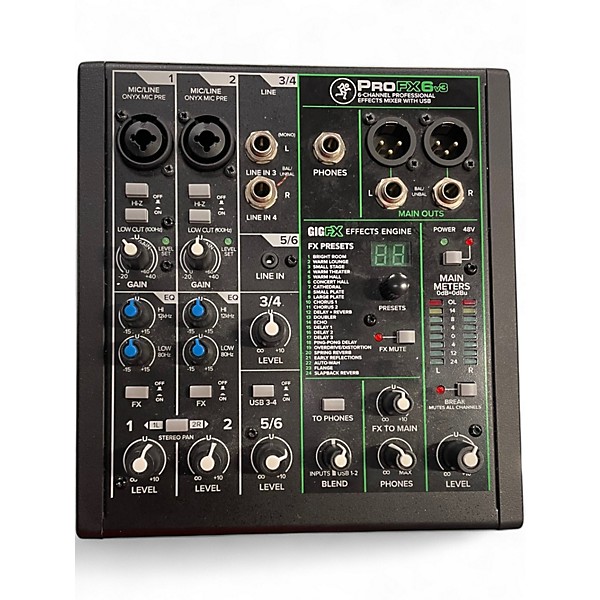 Used Mackie PROFX6v3 Unpowered Mixer