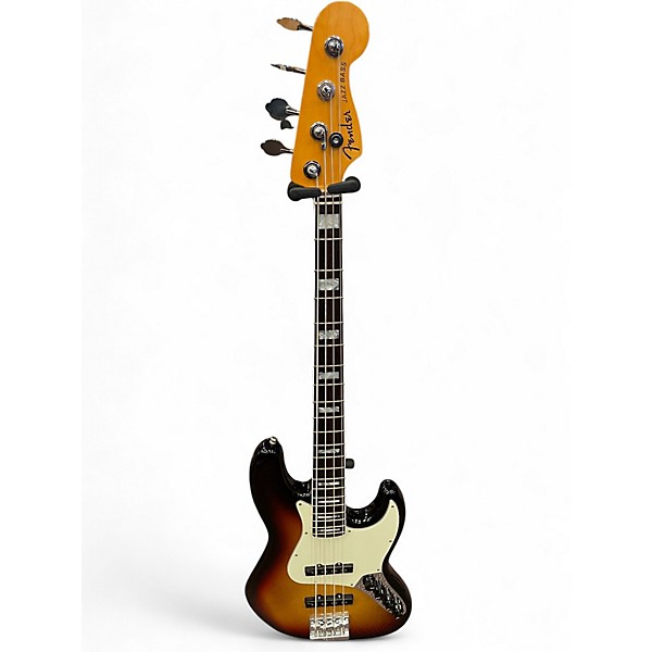 Used 2023 Fender Active Jazz Bass 3 Color Sunburst Electric Bass Guitar