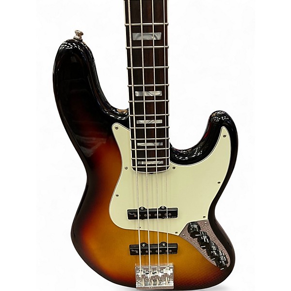 Used 2023 Fender Active Jazz Bass 3 Color Sunburst Electric Bass Guitar