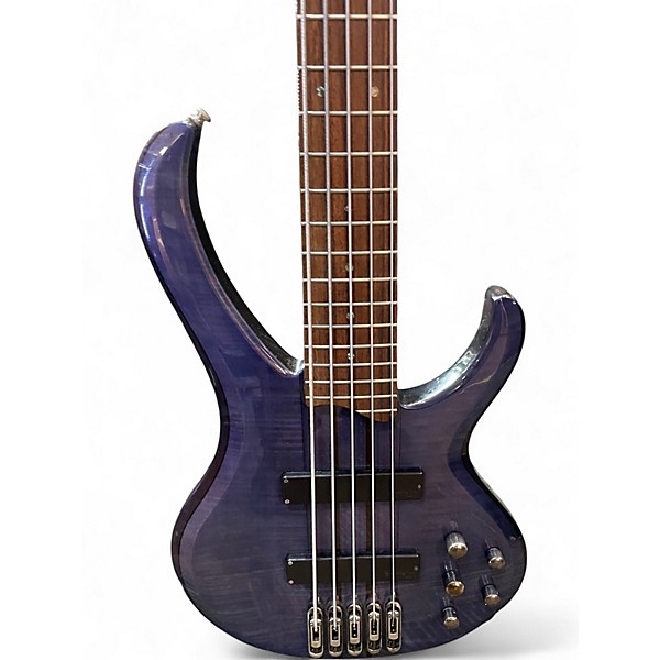 Used Ibanez BTB575FM Blue Electric Bass Guitar