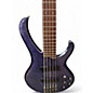 Used Ibanez BTB575FM Blue Electric Bass Guitar