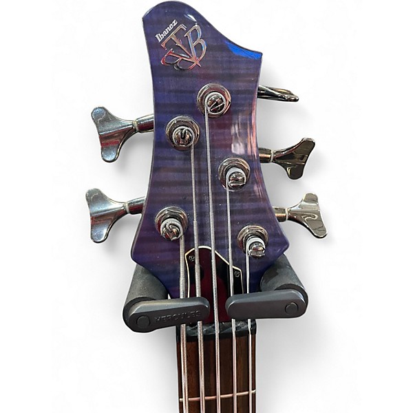 Used Ibanez BTB575FM Blue Electric Bass Guitar