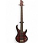 Used Ibanez BTB405e 5 String Trans Crimson Red Electric Bass Guitar thumbnail