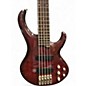 Used Ibanez BTB405e 5 String Trans Crimson Red Electric Bass Guitar