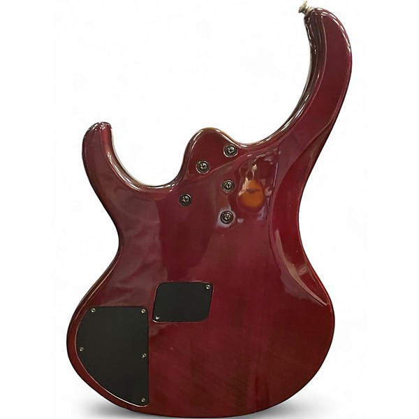 Used Ibanez BTB405e 5 String Trans Crimson Red Electric Bass Guitar