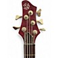 Used Ibanez BTB405e 5 String Trans Crimson Red Electric Bass Guitar