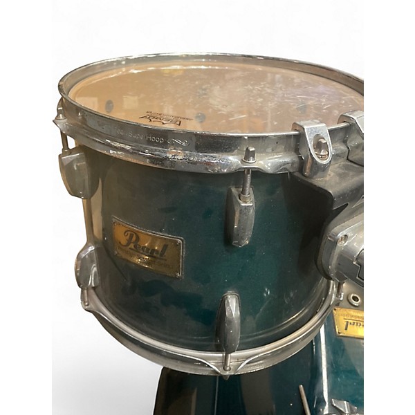 Used Pearl 5 Piece prestige sessions select Emerald Green Drum Kit