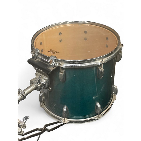 Used Pearl 5 Piece prestige sessions select Emerald Green Drum Kit
