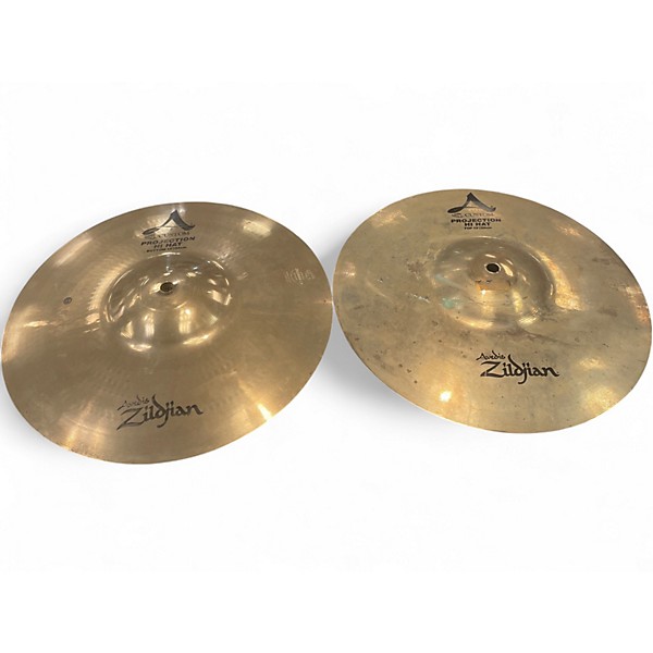 Used Zildjian 13in A Custom Hi Hat Pair Cymbal