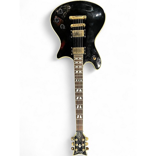 Used Schecter Guitar Research Tempest Custom Black Solid Body Electric Guitar