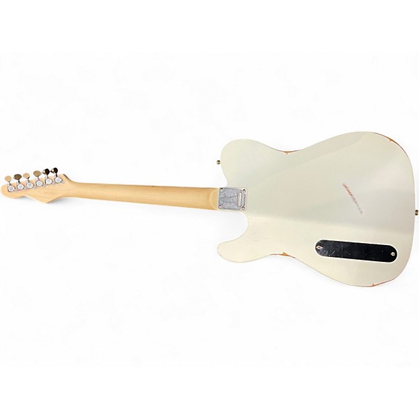 Used Slick SL55 Vintage White Solid Body Electric Guitar