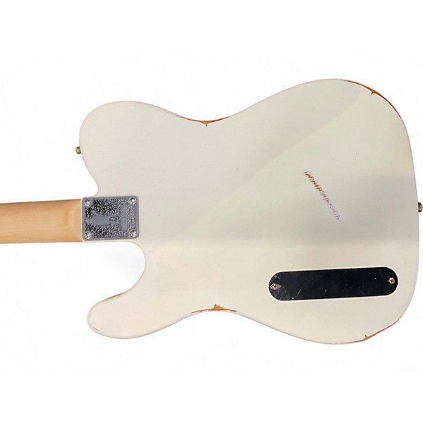 Used Slick SL55 Vintage White Solid Body Electric Guitar