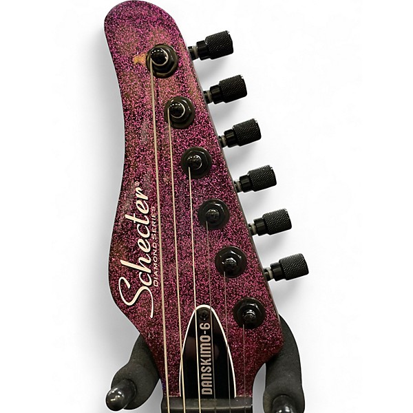 Used Schecter Guitar Research Danskimo-6 Purple Solid Body Electric Guitar