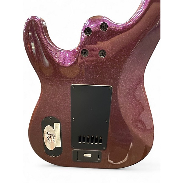 Used Schecter Guitar Research Danskimo-6 Purple Solid Body Electric Guitar