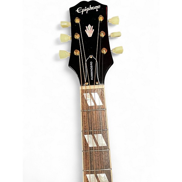 Used Epiphone Hummingbird 2 Tone Sunburst Acoustic Guitar