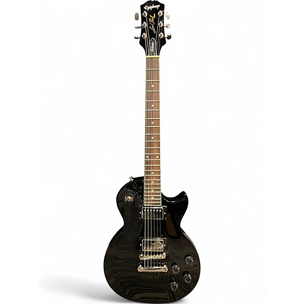 Used Epiphone LES PAUL TRIBUTE EBONY Solid Body Electric Guitar