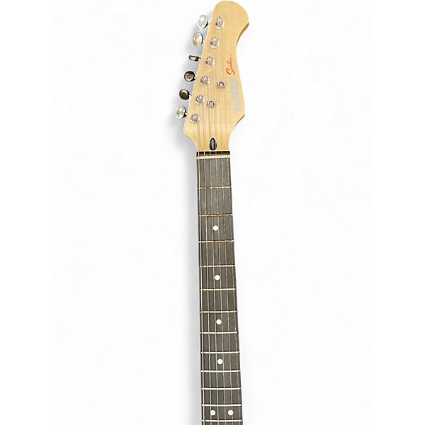 Used Donner SEEKER Silver Sparkle Solid Body Electric Guitar
