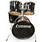 Used Accent By Ludwig 4 Piece 4 Piece Shell Pack Black Drum Kit