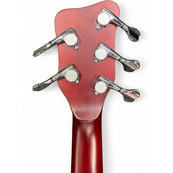 Used RockBass by Warwick STREAMER NT Trans Red Electric Bass Guitar