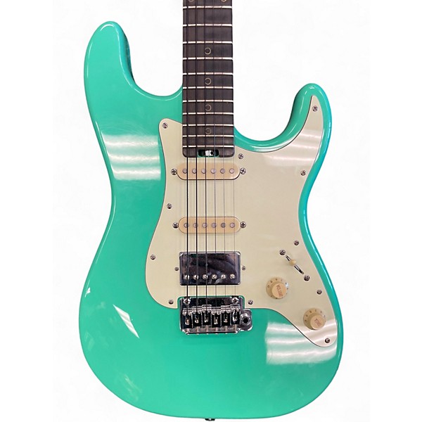 Used Schecter Guitar Research Nick Johnston Traditional HSS Atomic Green Solid Body Electric Guitar