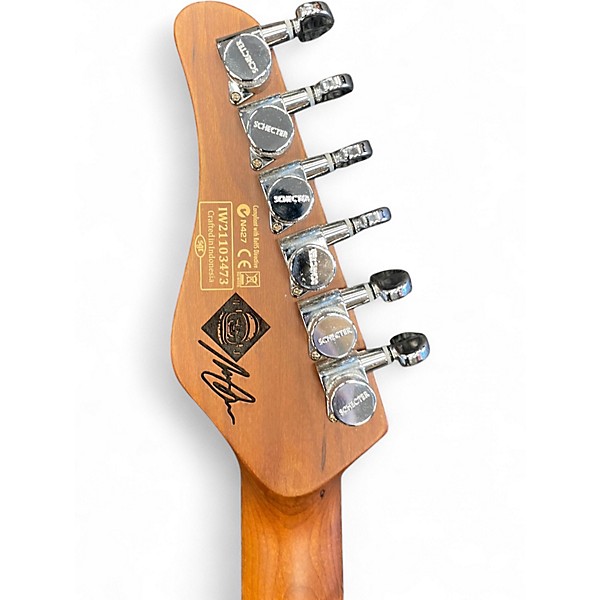 Used Schecter Guitar Research Nick Johnston Traditional HSS Atomic Green Solid Body Electric Guitar