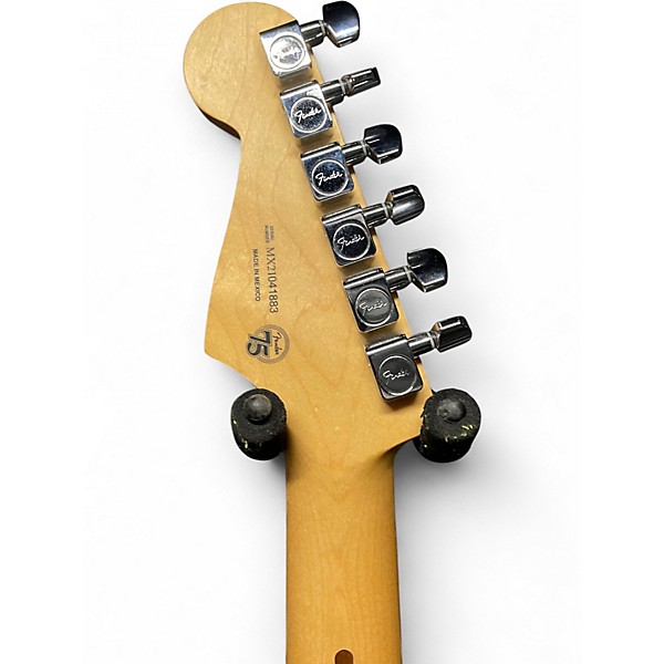 Used Fender 75th Anniversary Player Stratocaster Black Solid Body Electric Guitar