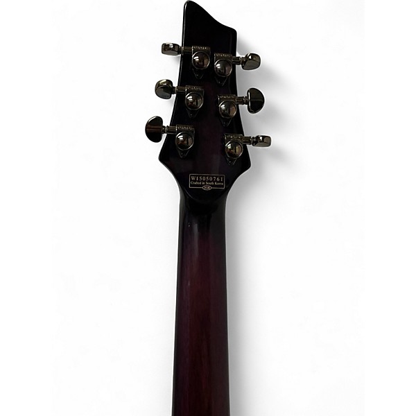 Used Schecter Guitar Research Hellraiser C1 Floyd Rose Trans Purple Solid Body Electric Guitar