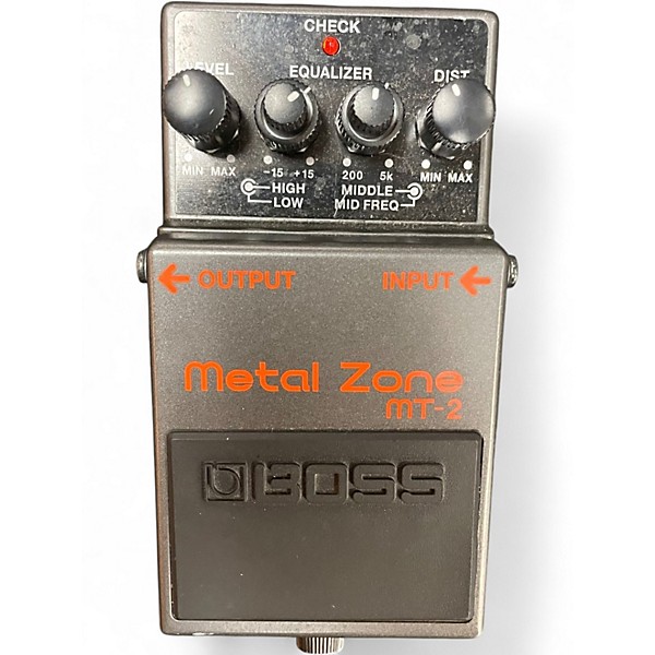 Used BOSS MT2 Metal Zone Distortion Effect Pedal