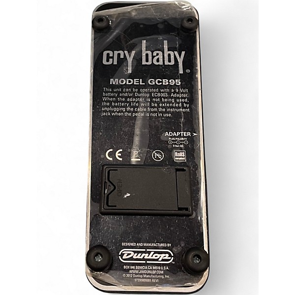 Used Dunlop GCB95 Original Crybaby Wah Effect Pedal