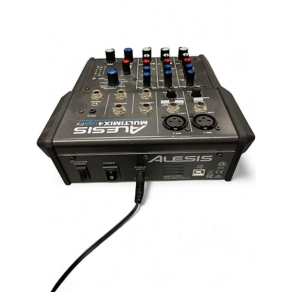 Used Alesis MultiMix 4 USB Compact Unpowered Mixer