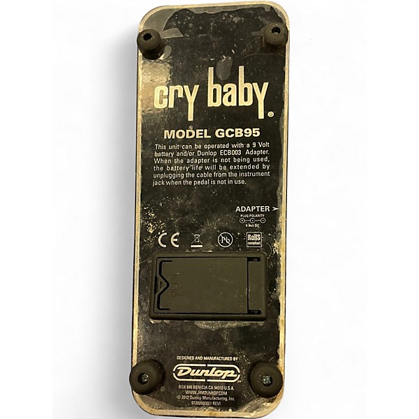 Used Dunlop GCB95 Original Crybaby Wah Effect Pedal