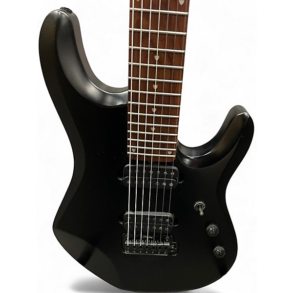 Used Sterling by Music Man JP70 John Petrucci Signature MATTE BLACK Solid Body Electric Guitar