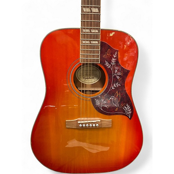 Used Epiphone Hummingbird Pro SUNBURST Acoustic Electric Guitar