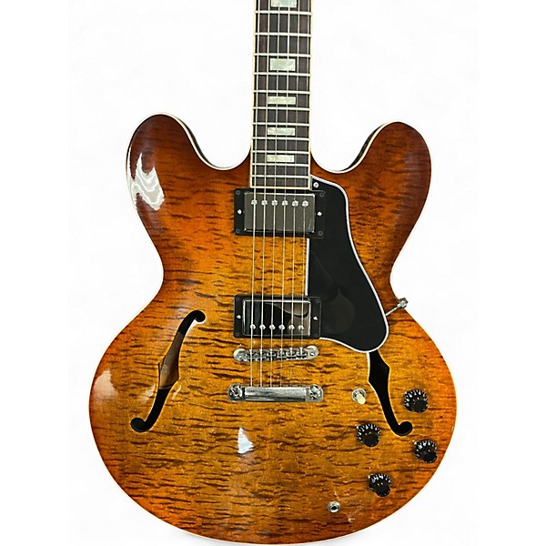 Used Gibson ES335 Figured Honey Burst Hollow Body Electric Guitar