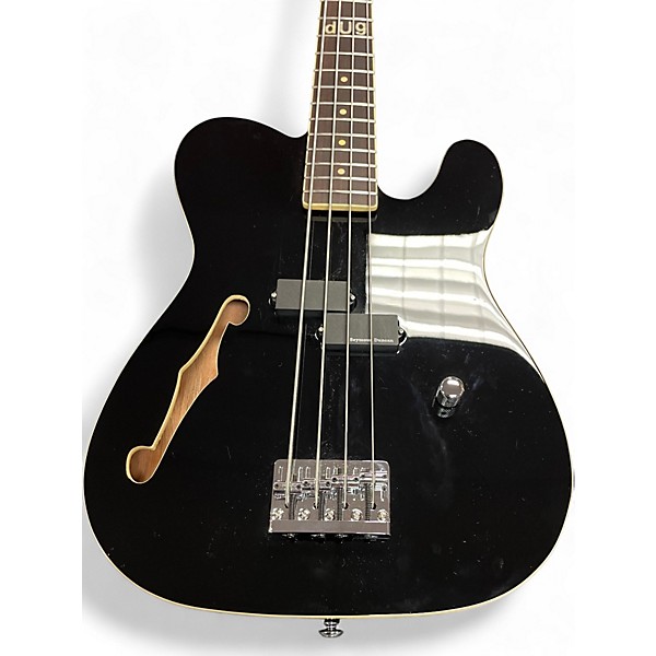 Used 2020s Schecter Guitar Research DUG Black Electric Bass Guitar