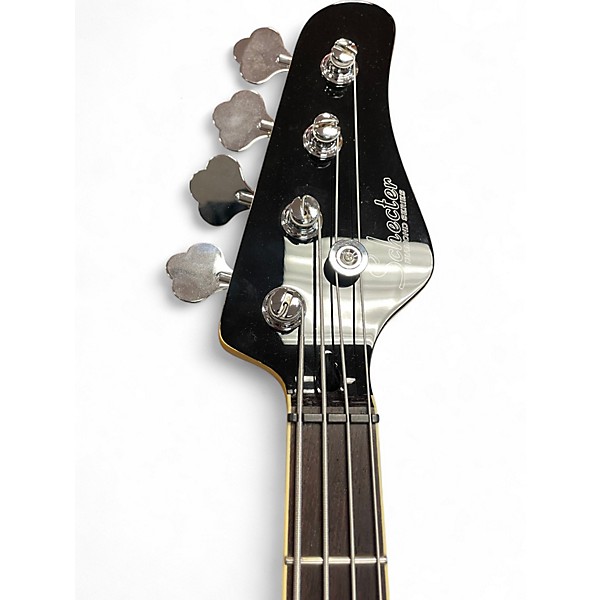 Used 2020s Schecter Guitar Research DUG Black Electric Bass Guitar