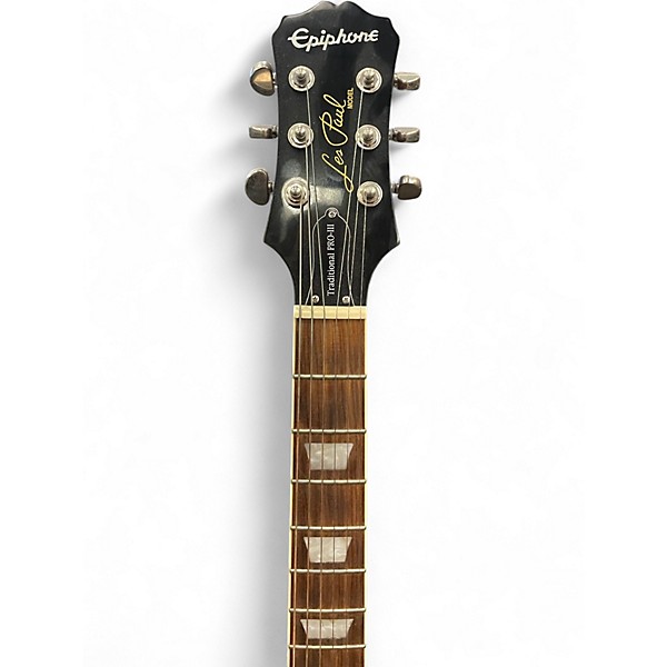Used Epiphone Les Paul Traditional PRO III Gold Solid Body Electric Guitar
