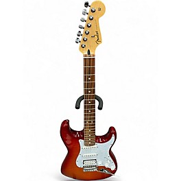 Used Fender Player Plus Stratocaster AGED CHERRY BURST Solid Body Electric Guitar