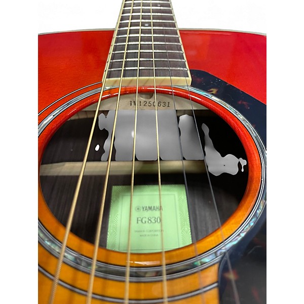 Used Yamaha FG830 Autum burst Acoustic Guitar