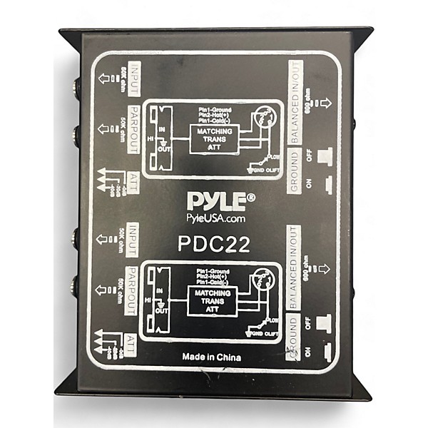 Used Pyle PDC22 D.I. Direct Box