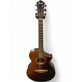 Used Ibanez aewc32fm amber sunset fade Acoustic Electric Guitar